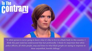 A white person is never going to know what it is like to live in a Black body in this country. 